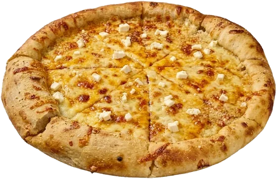 Pizza Vía Láctea, de cinco quesos